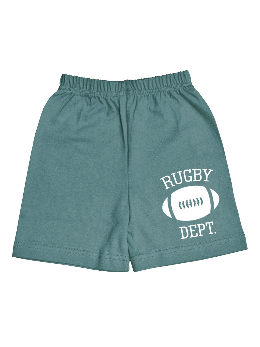 

A.T.U.N. Boys Typography Printed Cotton Shorts, Green