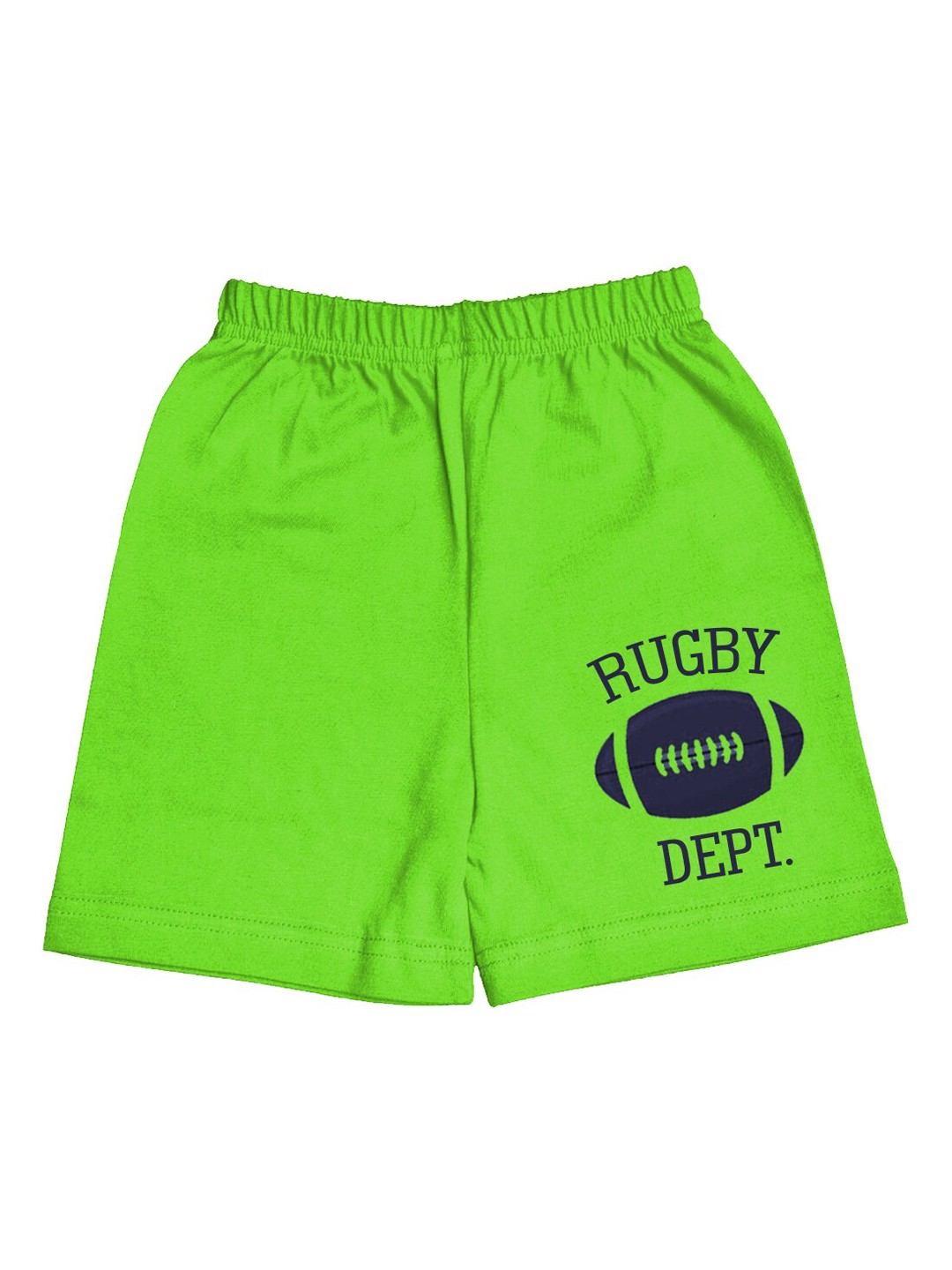 

A.T.U.N. Boys Typography Printed Mid Rise Cotton Shorts, Green
