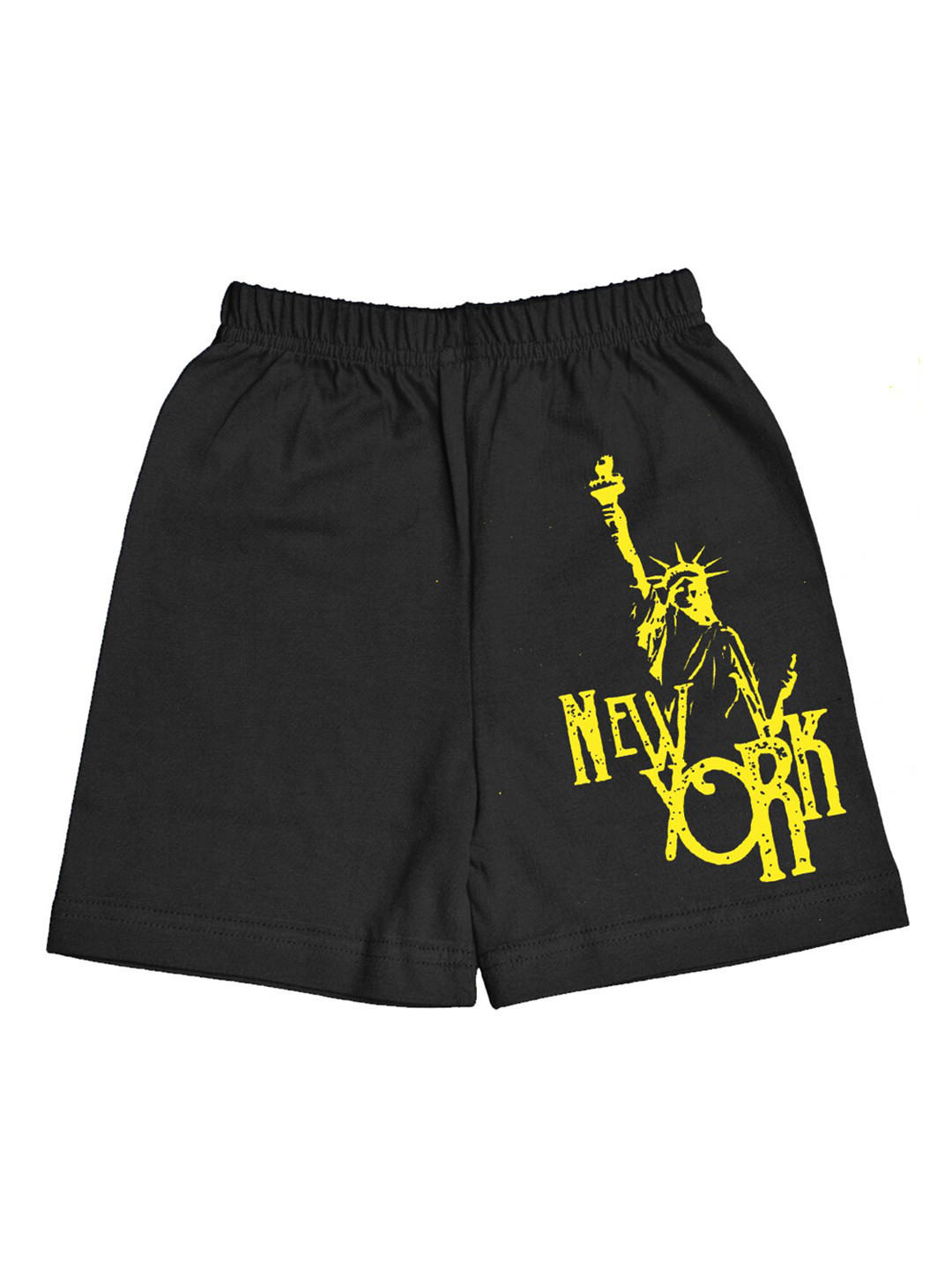 

A.T.U.N. Boys Typography Printed Mid-Rise Cotton Shorts, Black