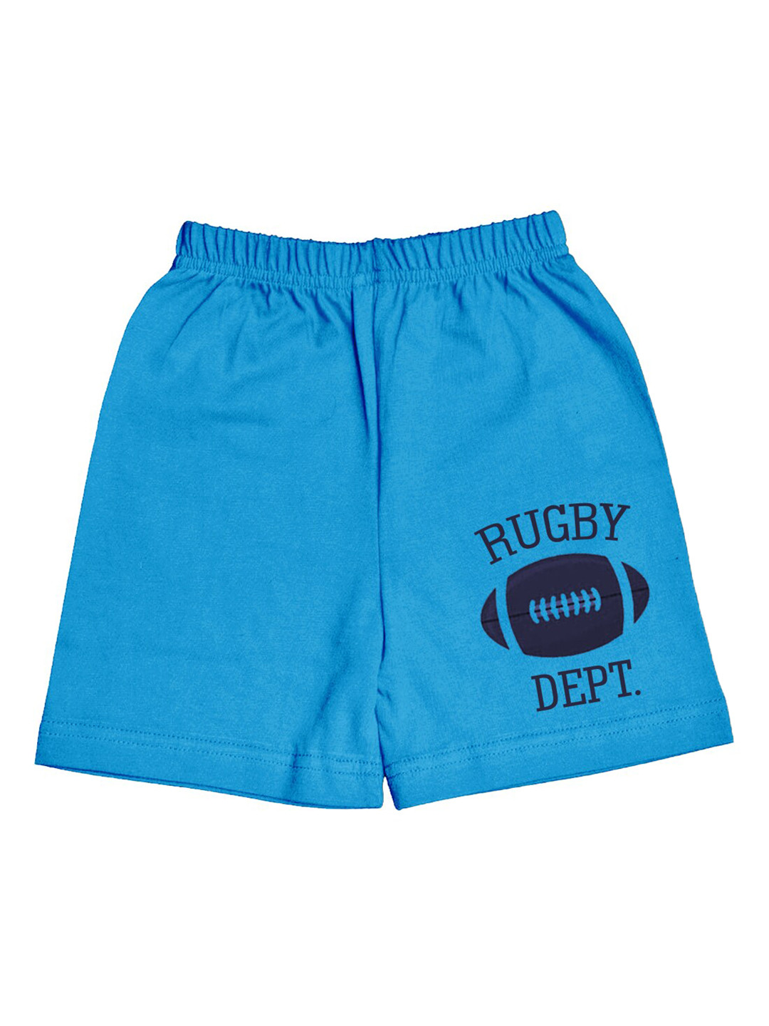 

A.T.U.N. Boys Typography Printed Mid-Rise Knee Length Cotton Shorts, Teal