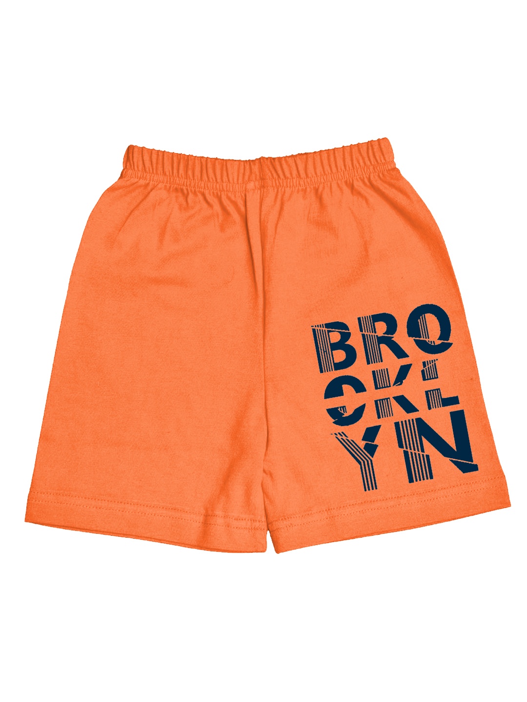 

A.T.U.N. Infants Boys Typography Printed Cotton Shorts, Orange