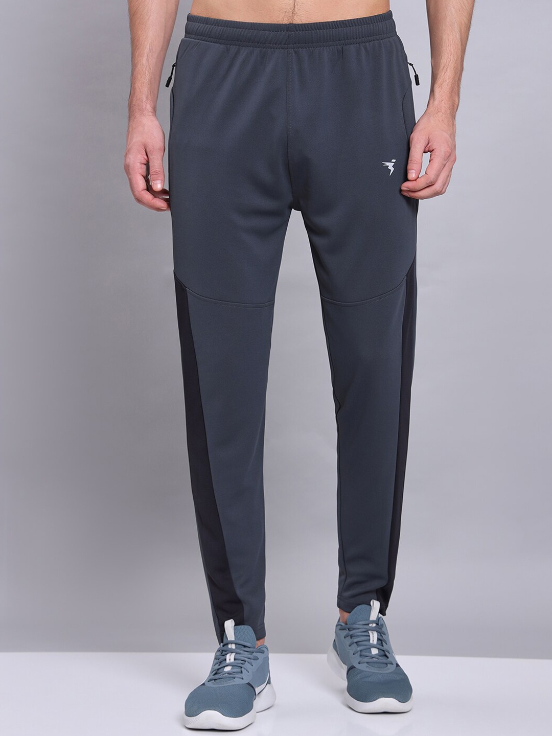 

Technosport Men Slim Fit Antimicrobial Track Pants, Charcoal