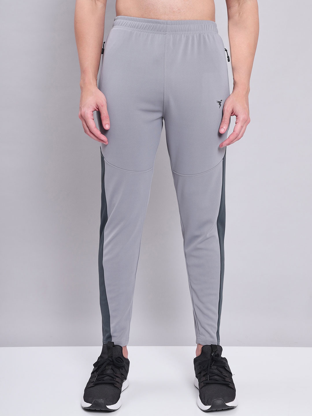 

Technosport Men Mid Rise Cotton Track Pants, Grey