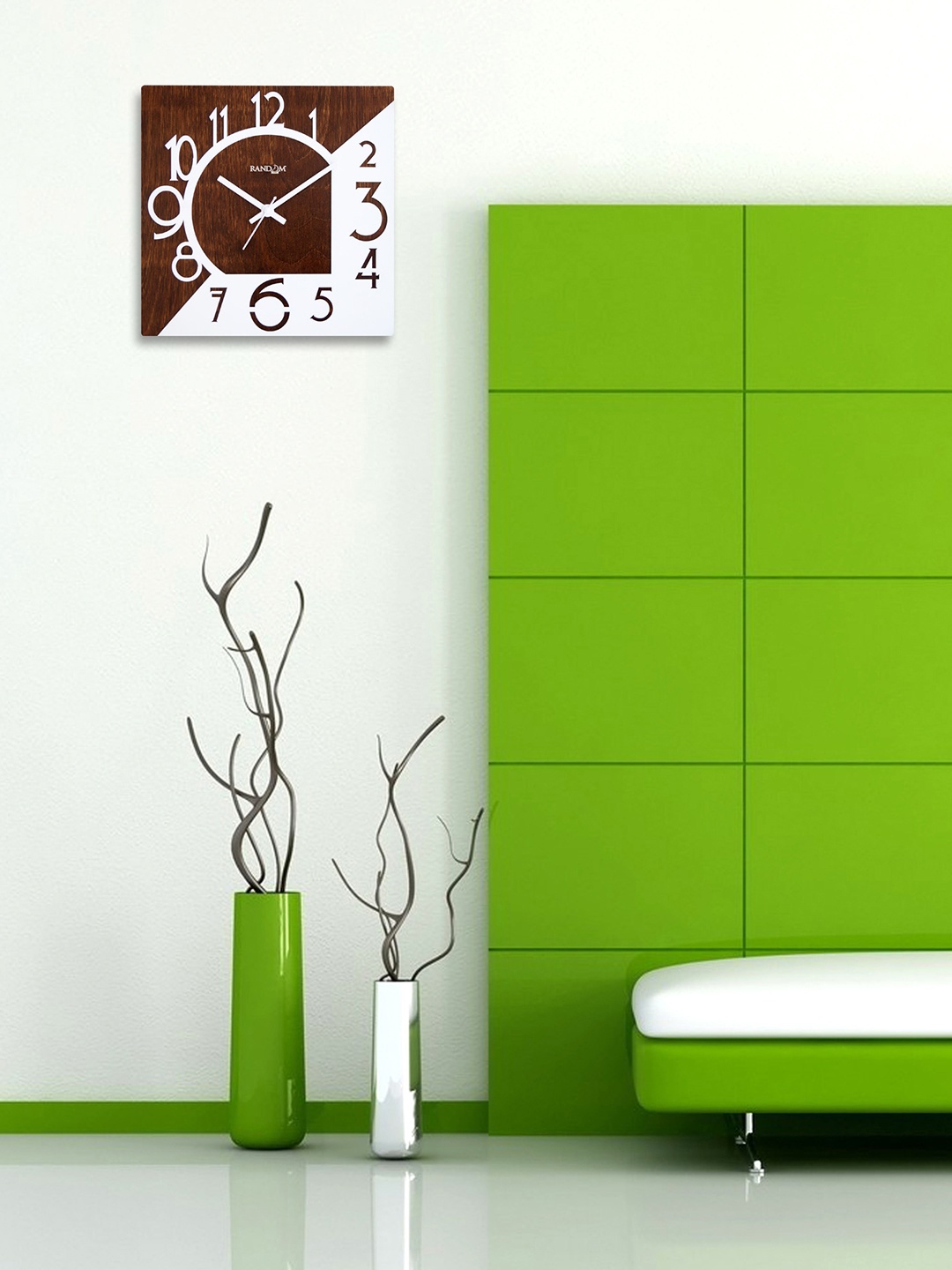 

RANDOM Brown Geometric Solid Analogue Wall Clock