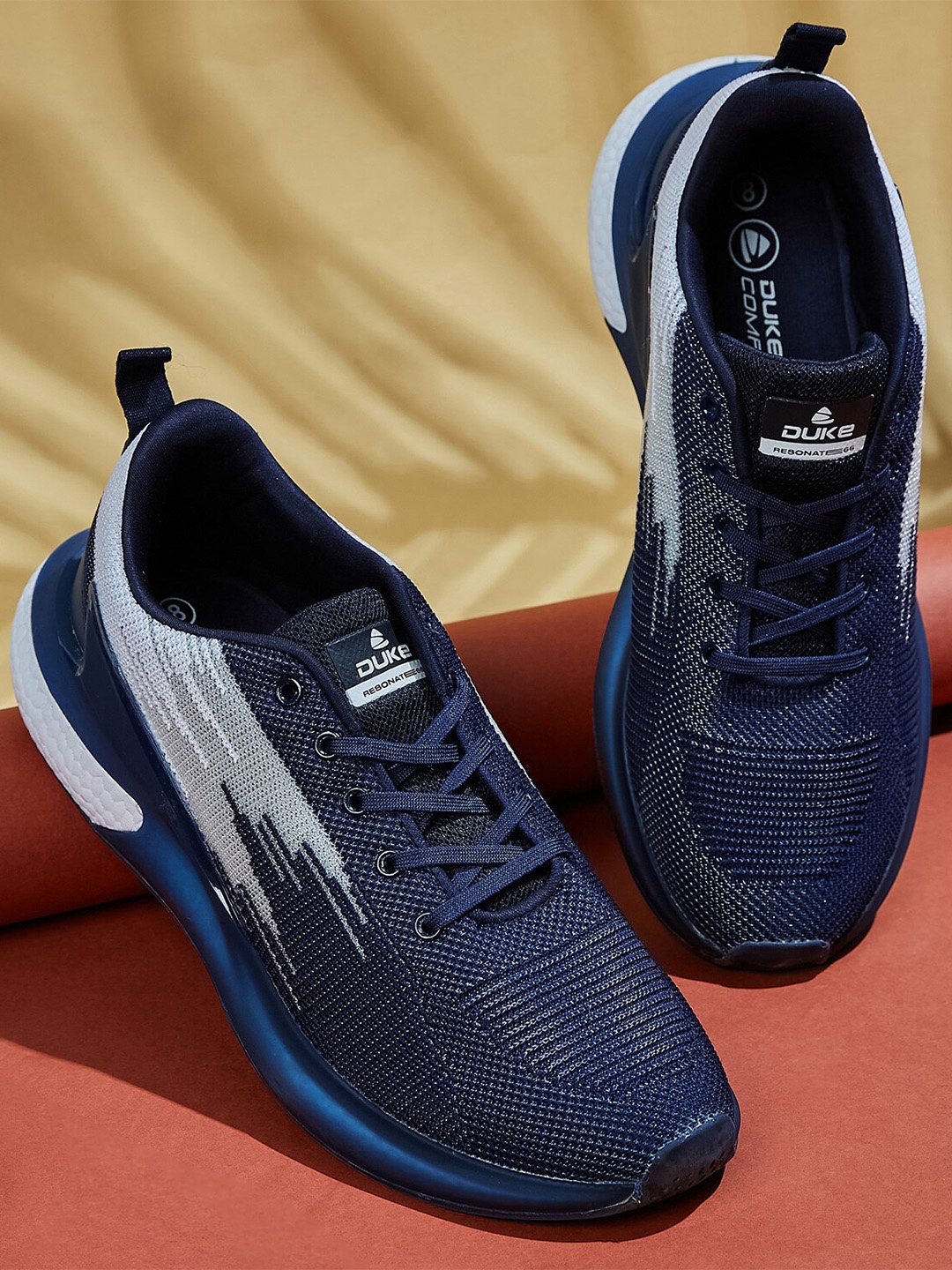 

Duke Men Textile Lace-Up Training Or Gym Shoes, Navy blue