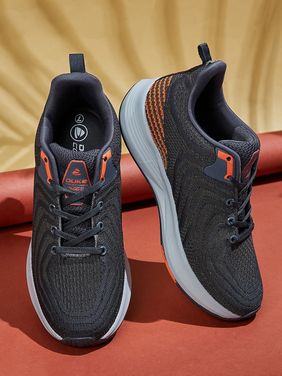 

Duke Men Textile Lace-Up Training Or Gym Shoes, Grey