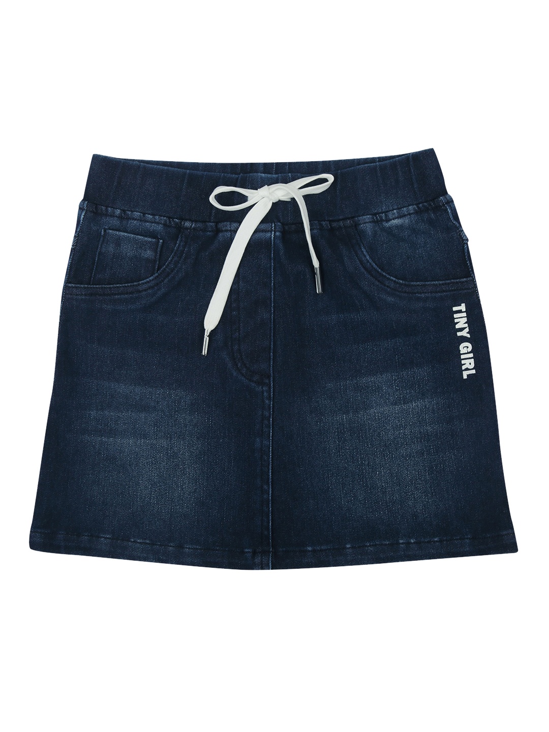 

Tiny Girl Washed Denim Mini Pencil Skirt, Navy blue