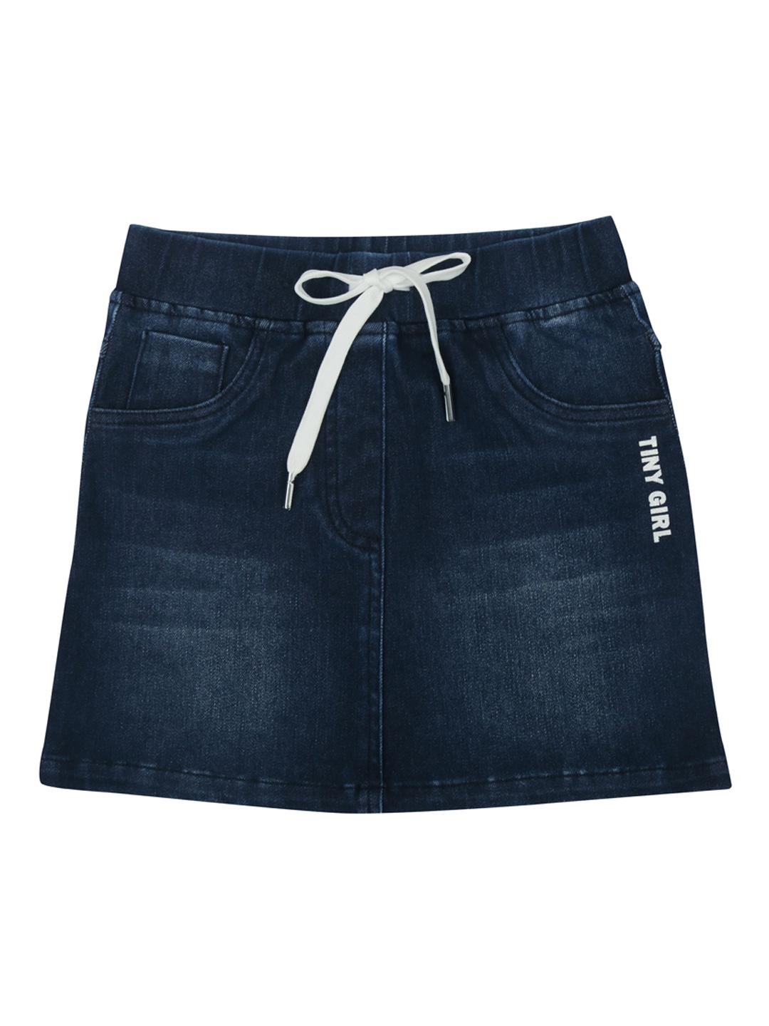 

Tiny Girl Washed Denim Mini Pencil Skirt, Navy blue