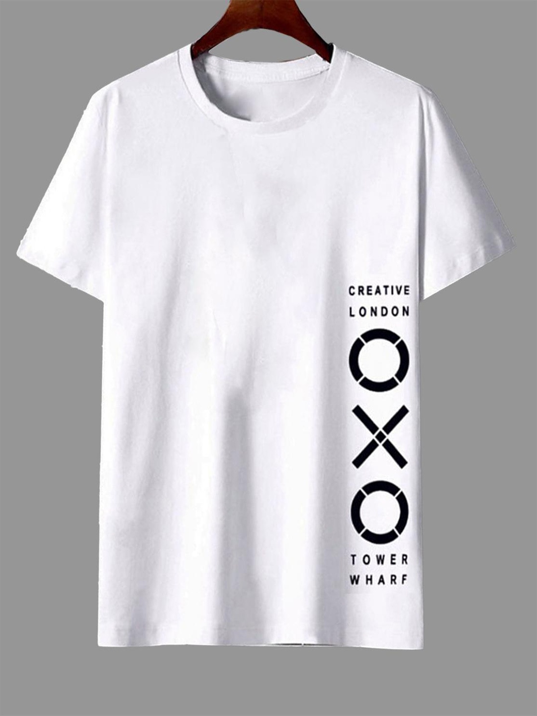 

SMARTEES Typography Printed Cotton T-shirt, White