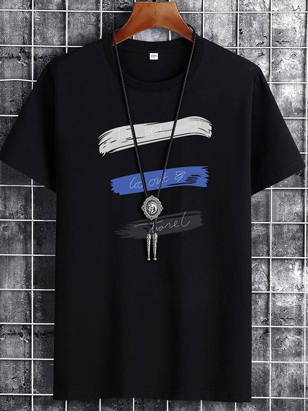 

SMARTEES Graphic Printed Cotton T-shirt, Black