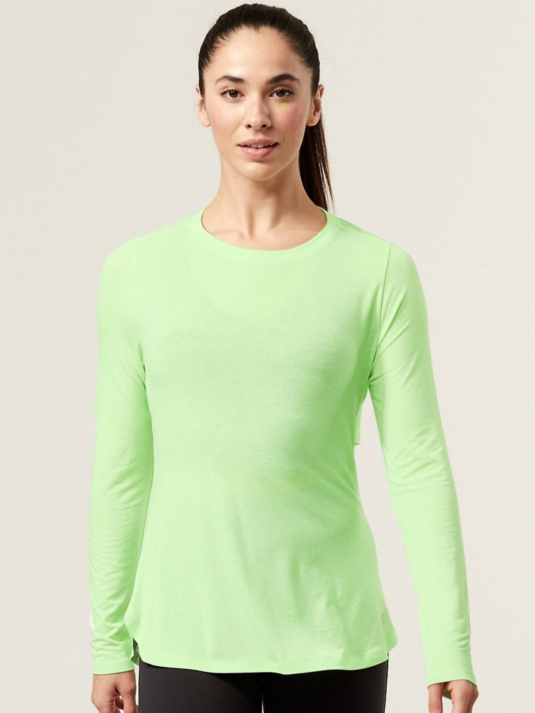 

Marks & Spencer Round Neck Long Sleeves Top, Green