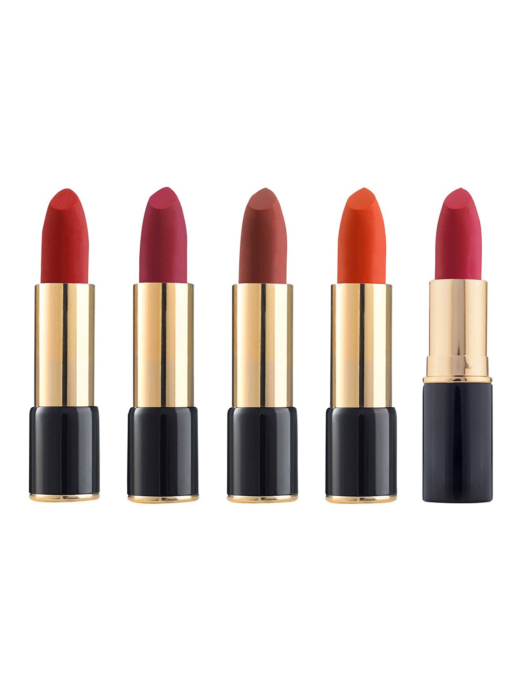 

BlushBee Beauty Set Of 5 Lip Nourishing Organic Vegan Matte Lipsticks, Multi