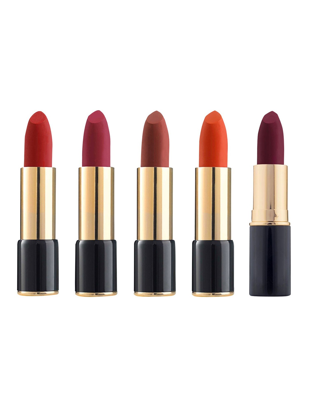 

BlushBee Beauty Set Of 5 Lip Nourishing Organic Vegan Matte Lipsticks, Multi