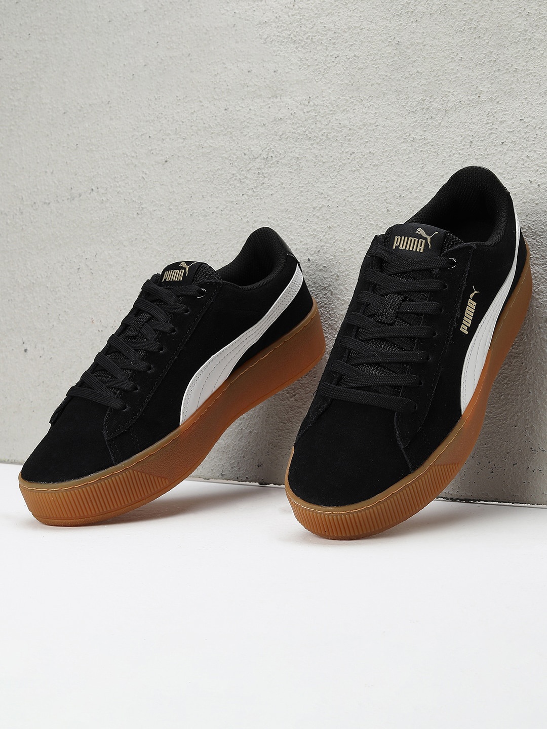 

Puma Women Vikky Platform Sneakers, Black