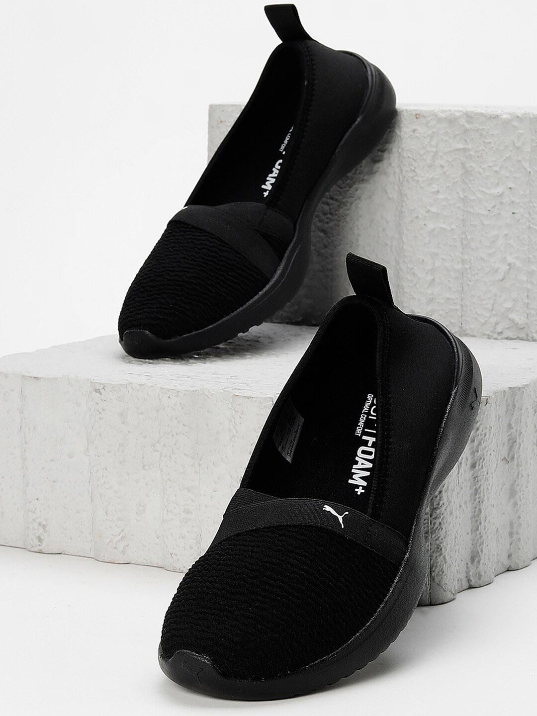 

Puma Women Adelina Slip On Sneakers, Black