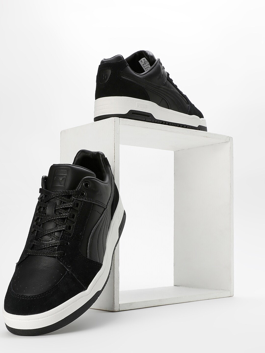 

Puma SLIPSTREAM LO 75th Anniversary Edition Leather Sneakers, Black