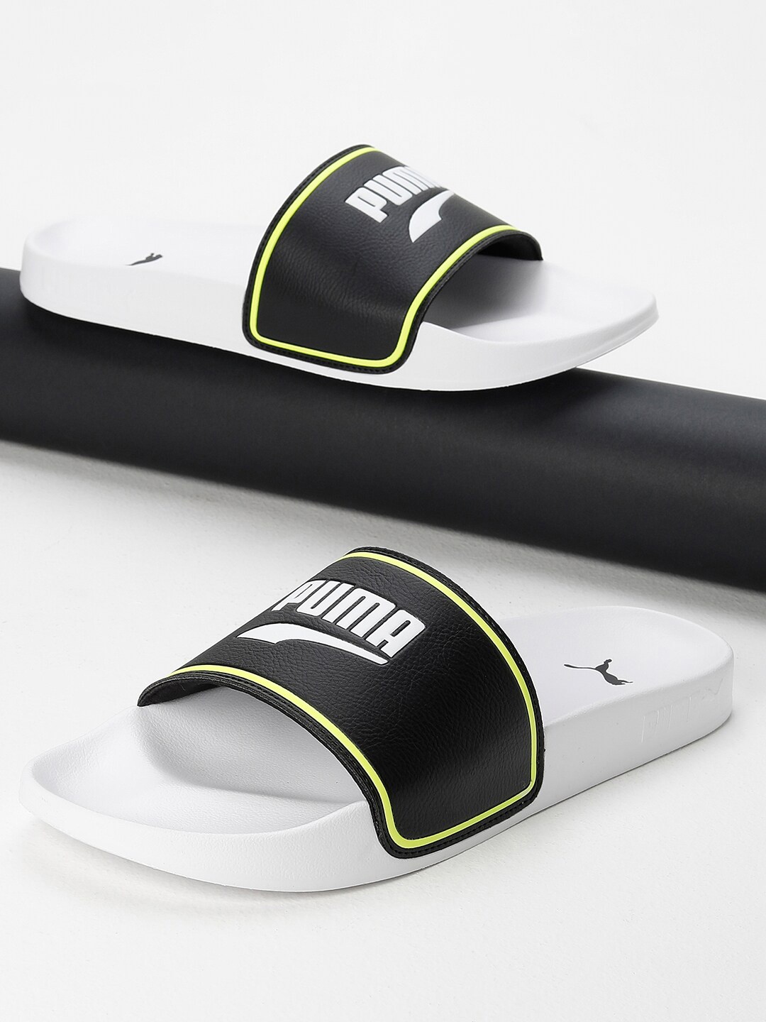 

Puma Leadcat 2.0 Elevate Brand logo printed sliders, Black