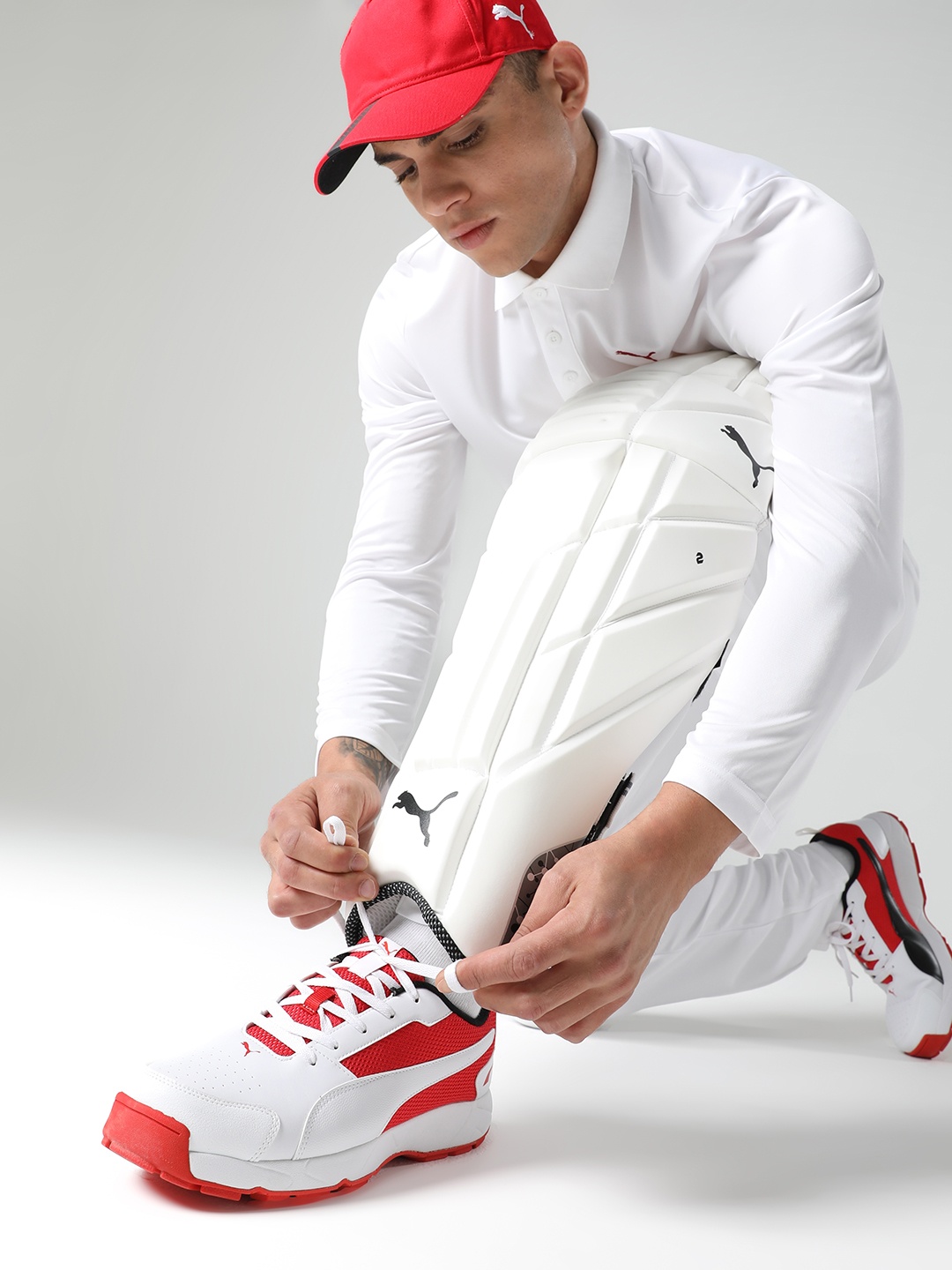 

Puma Men Cricket High Run Sports Shoes, White