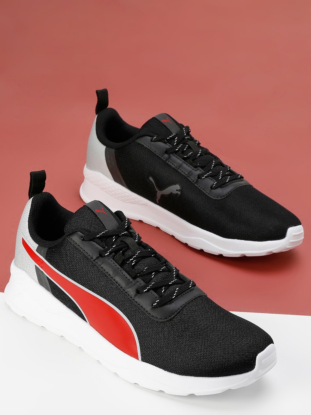 

Puma Men Tour Textile Sneakers, Black