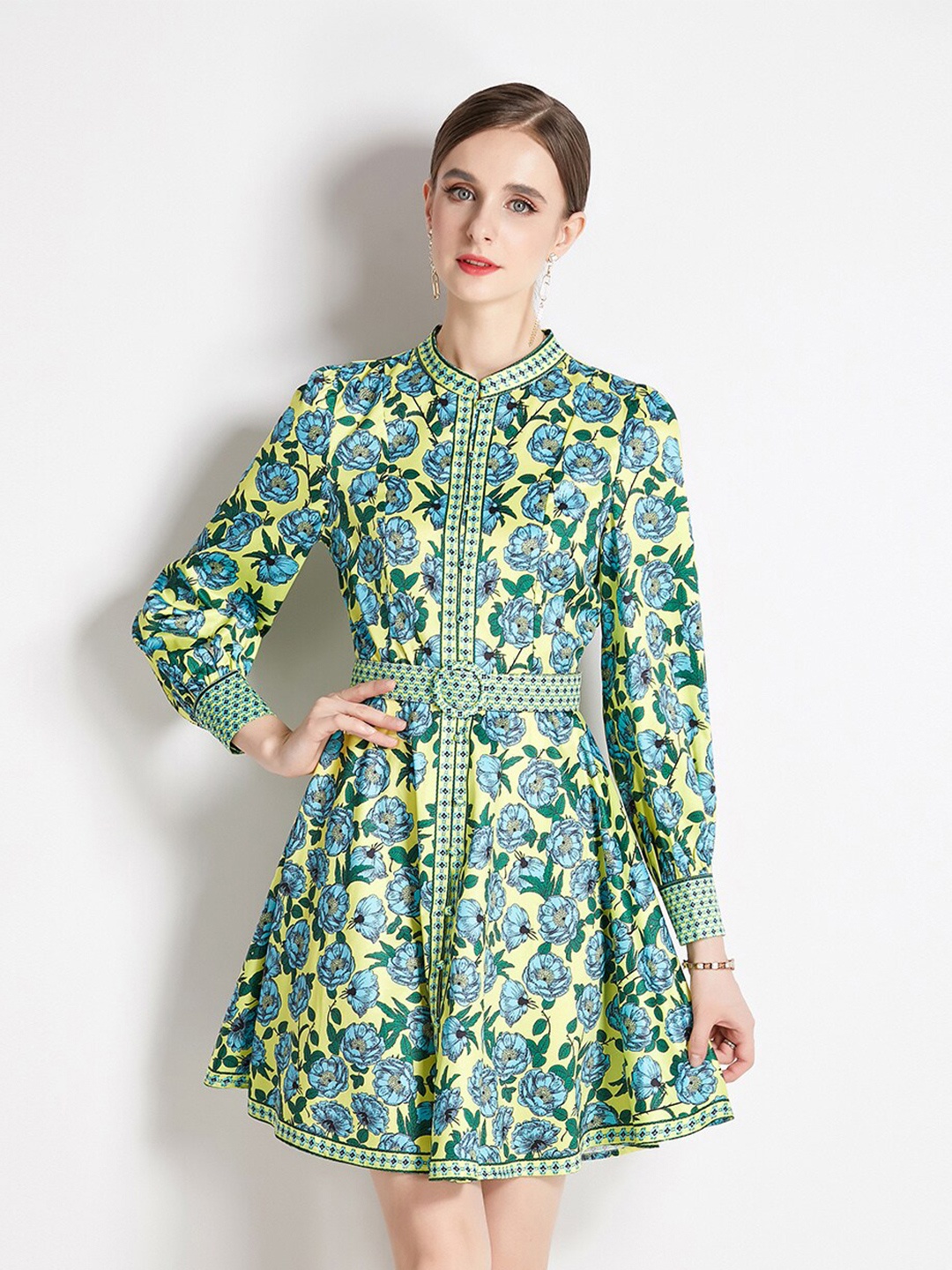 

JC Collection Multicoloured Floral Print Fit & Flare Dress, Multi