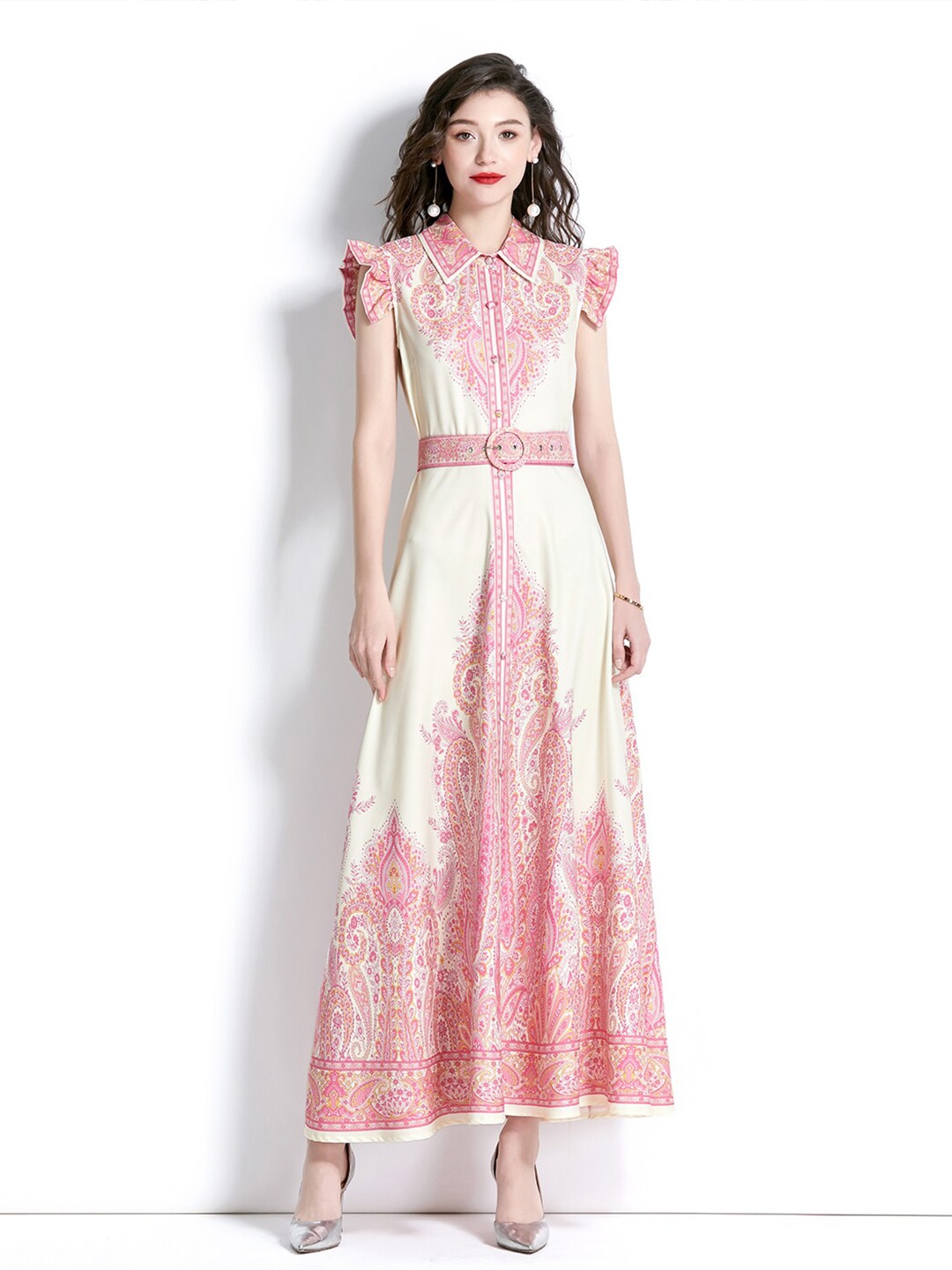 

JC Collection Floral Print Maxi Dress, Pink