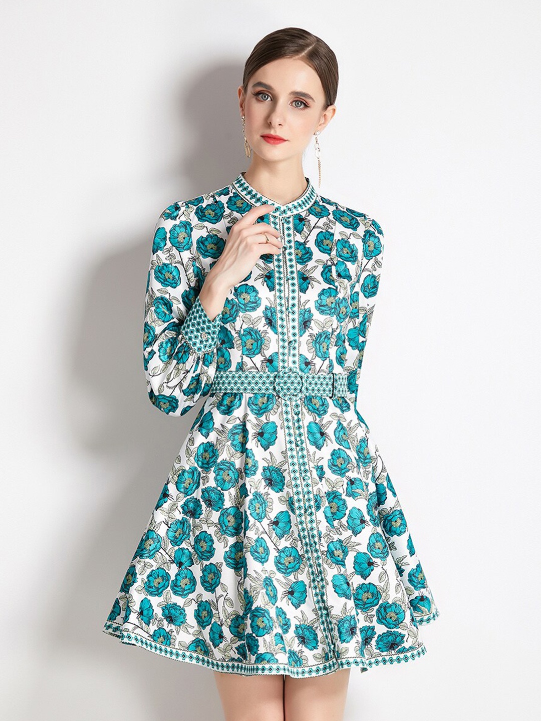

JC Collection Multicoloured Floral Print Fit & Flare Dress, Multi