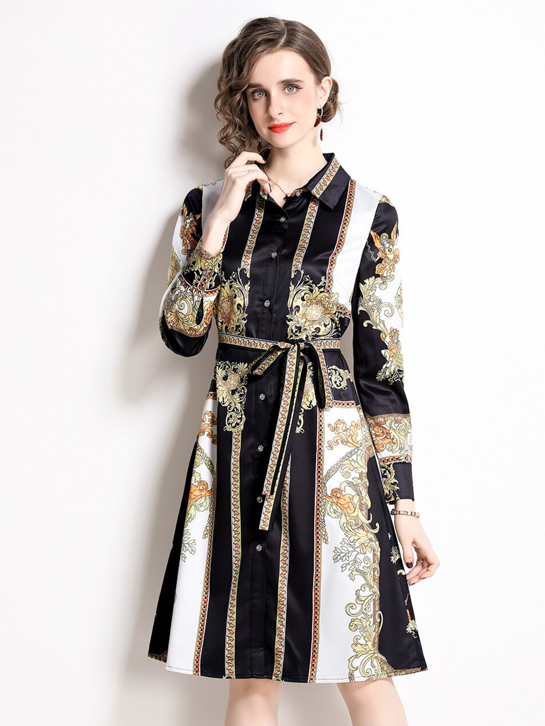 

JC Collection Multicoloured Print Fit & Flare Dress, Multi