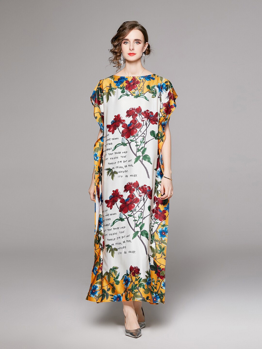 

JC Collection Multicoloured Floral Print Maxi Dress, Multi
