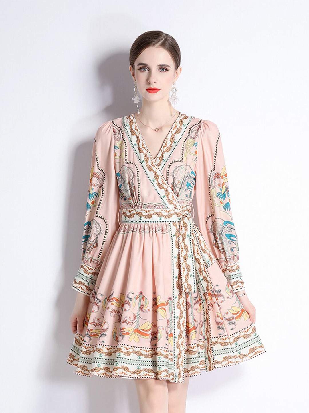 

JC Collection Pink Floral Print Fit & Flare Dress