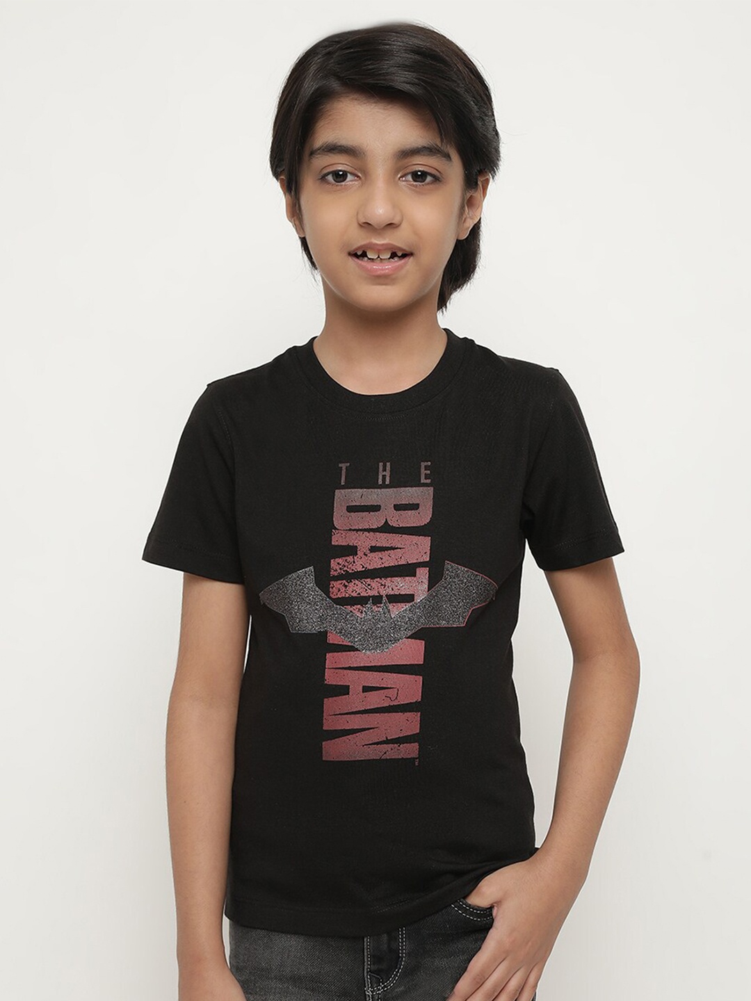 

Octave Boys Batman Printed Cotton T-shirt, Black