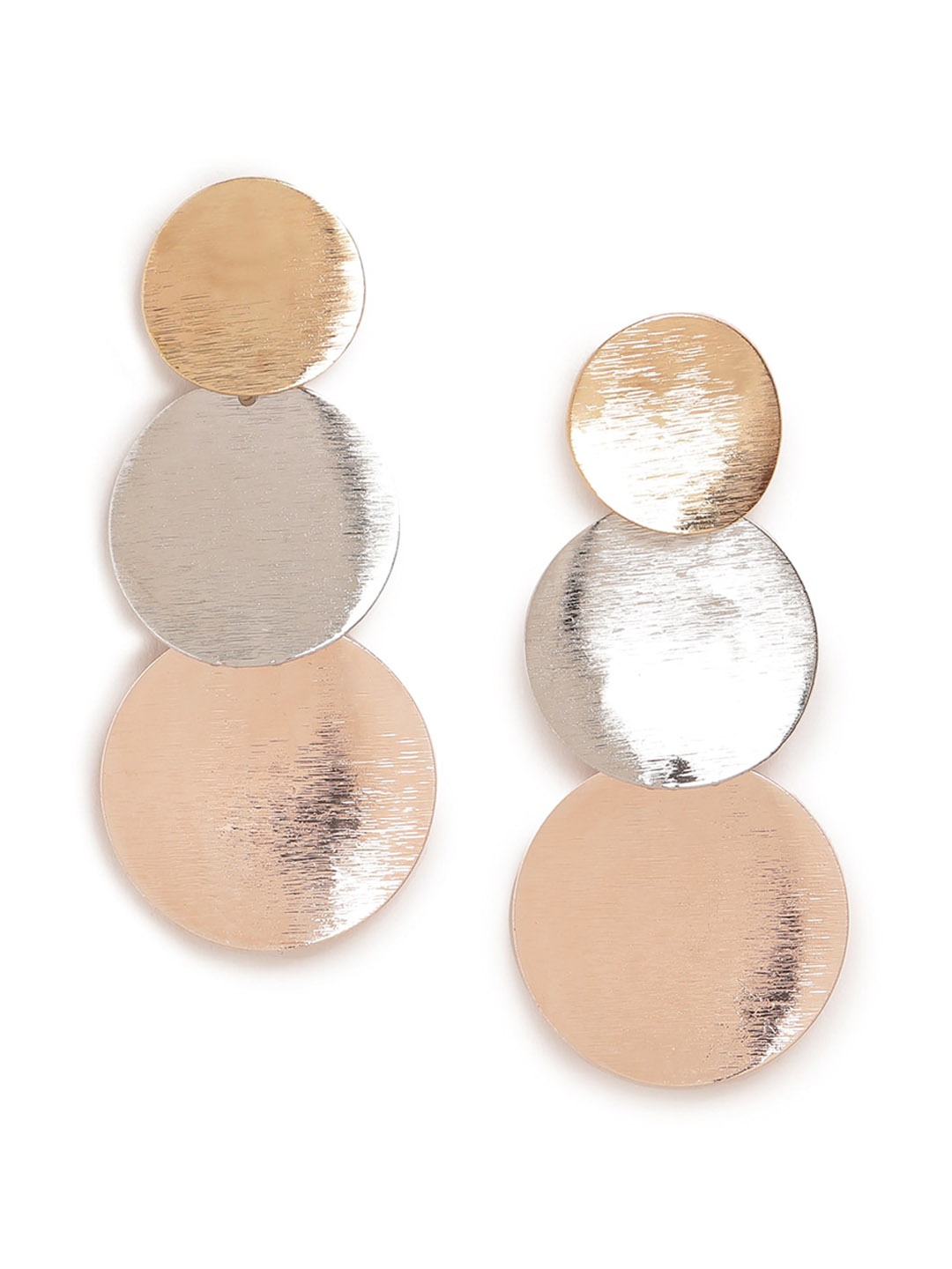 

EL REGALO Gold-Plated Contemporary Drop Earrings