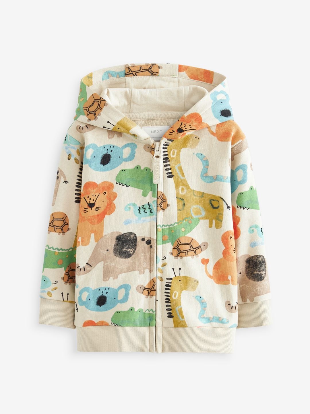 

NEXT Boys Printed Hooded Pure Cotton Sweatshirt, Multi
