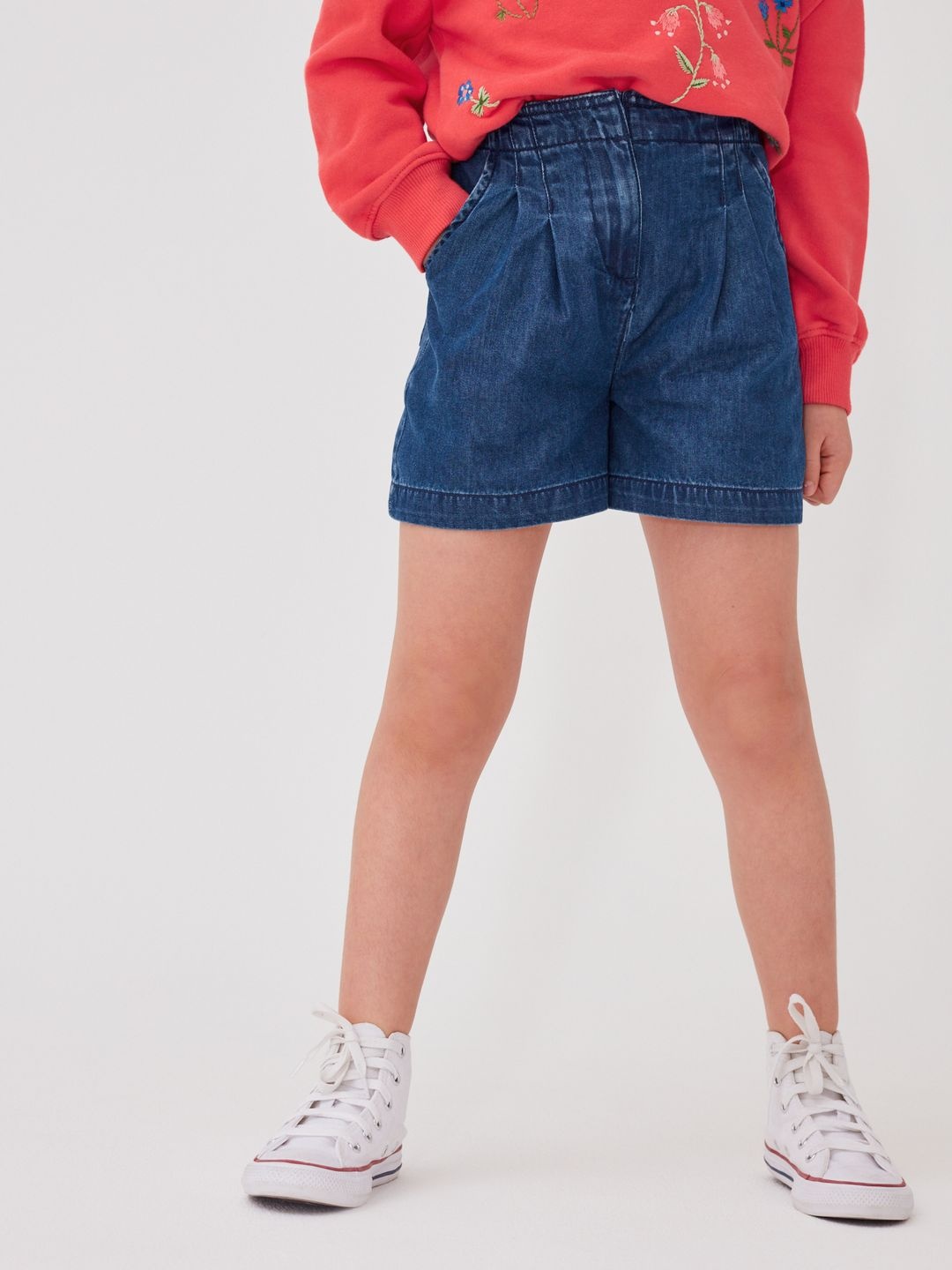 

NEXT Girls Denim Shorts, Blue
