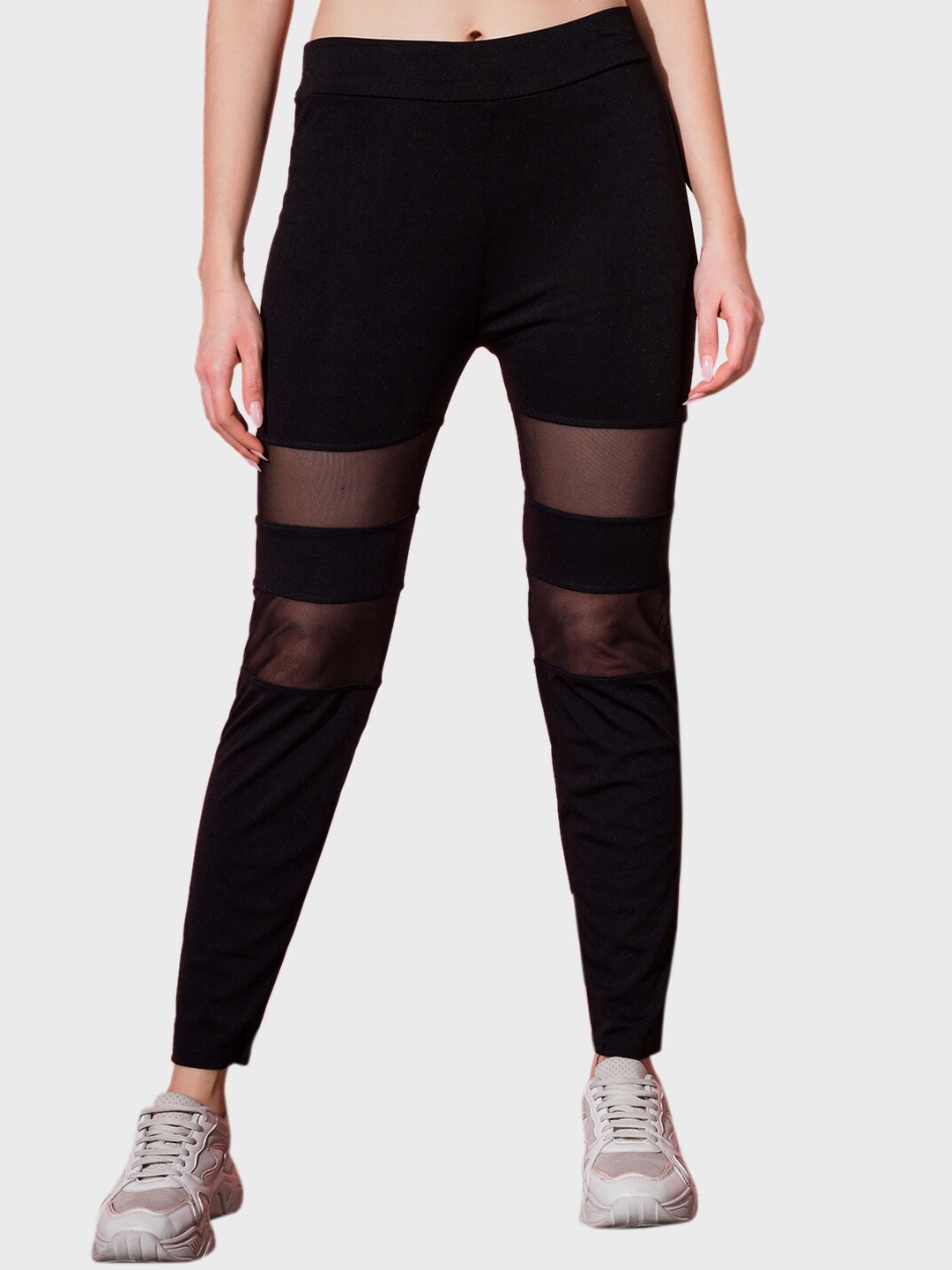 

BUY NEW TREND Women Patterned Lightweight Ankle Length Outdoor Tights, Black