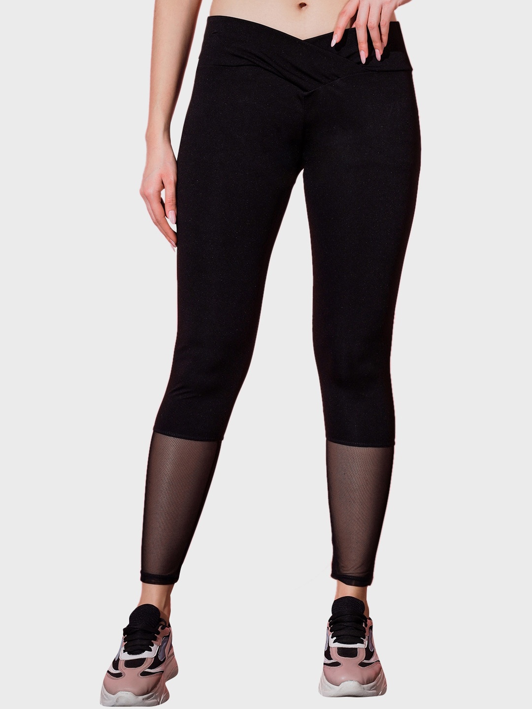 

BUY NEW TREND Women Patterned Lightweight Ankle Length Tights, Black