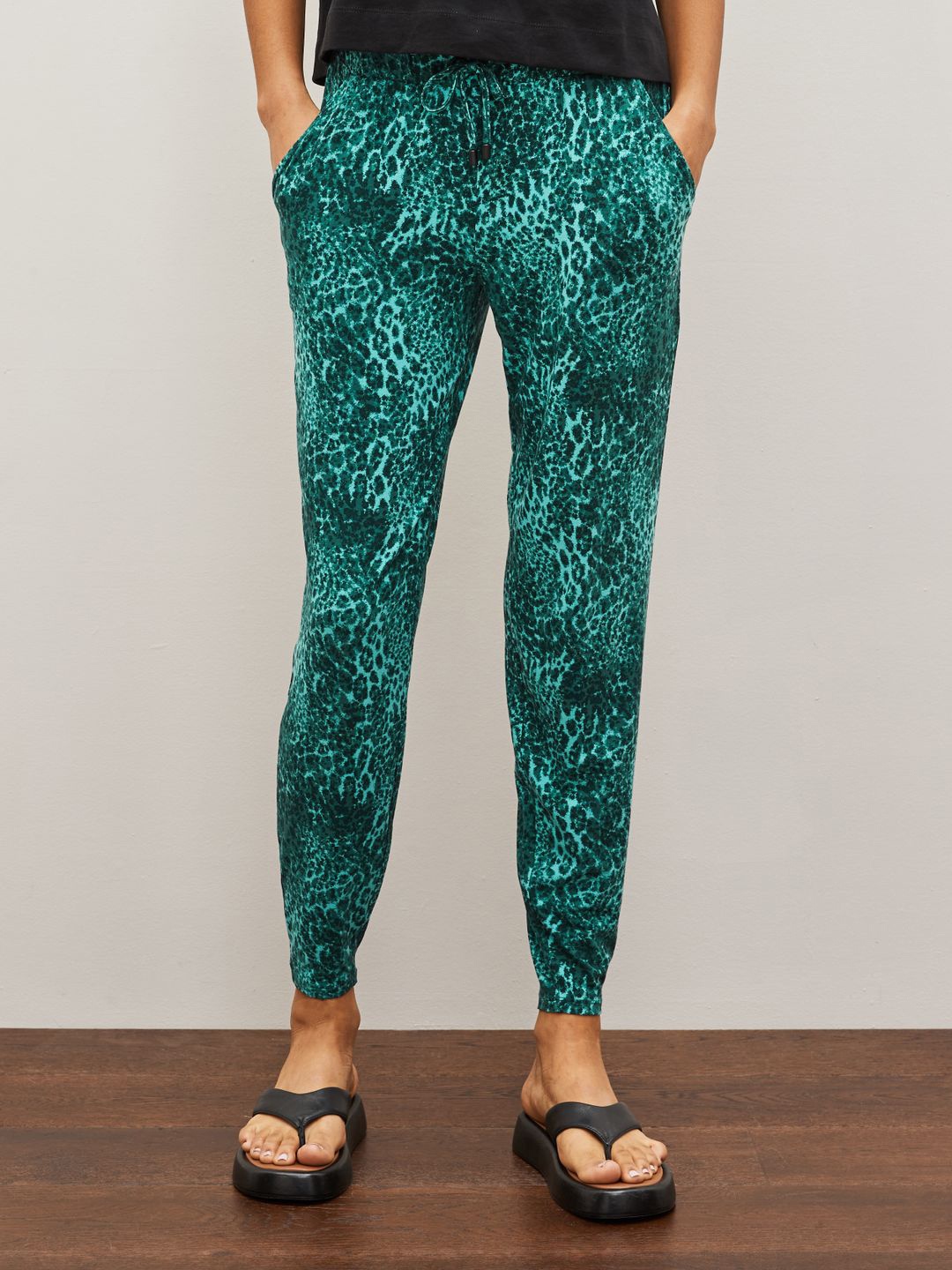 

NEXT Abstract Printed Mid-Rise Track Pant, Green