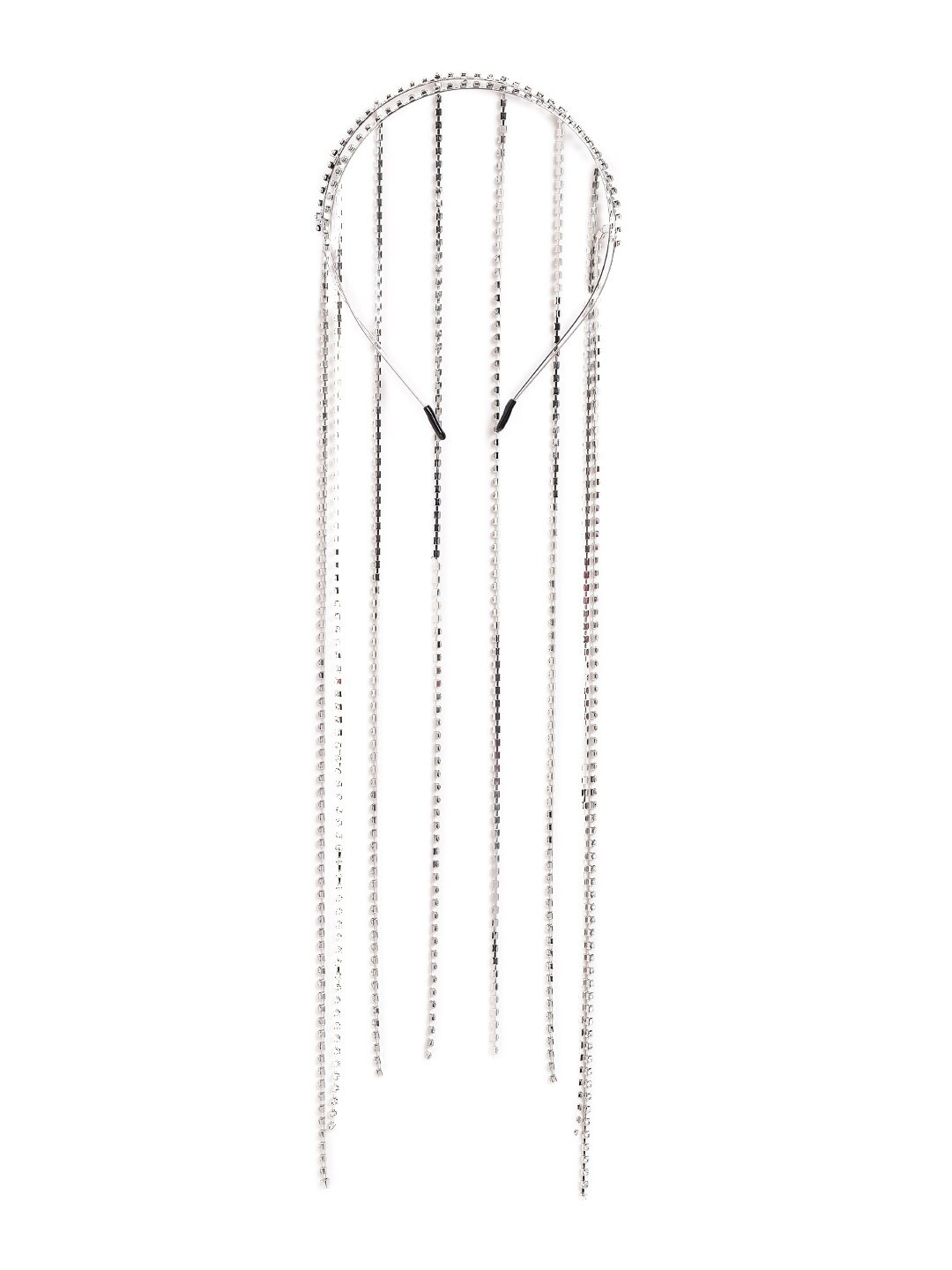 

EL REGALO Women Embellished With Stones Hairband, Silver