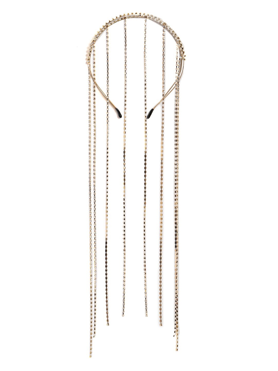

EL REGALO Women Embellished With Stones Hairband, Gold