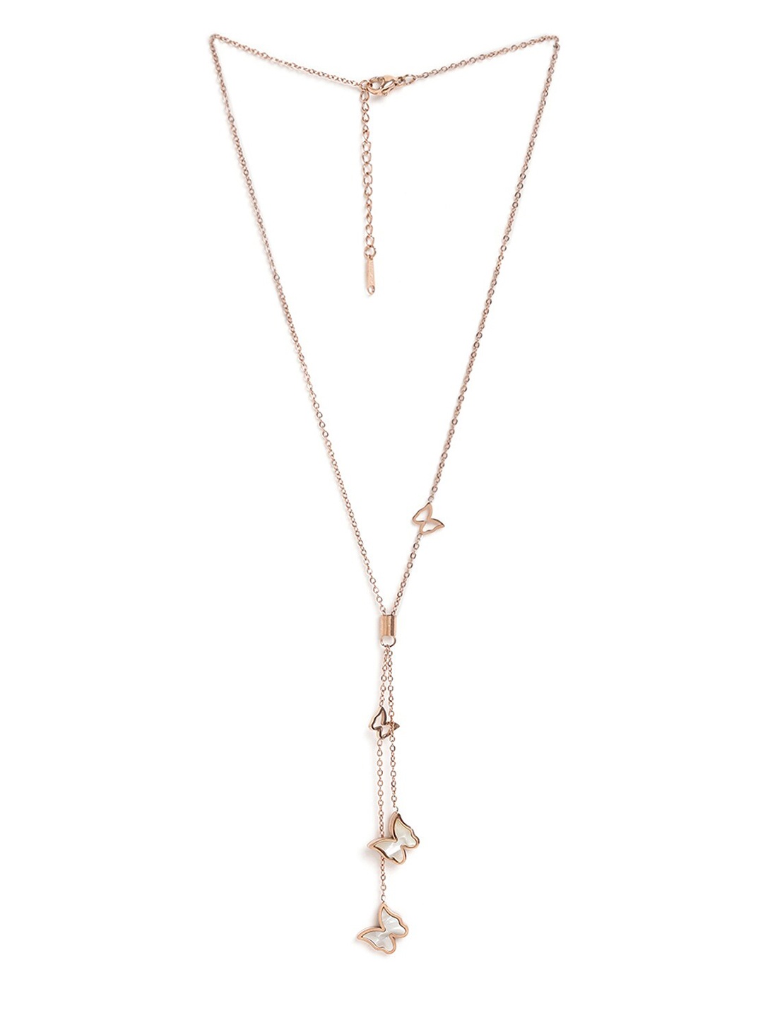

EL REGALO Women Stainless Steel Gold-Plated Lobster Closure Chain