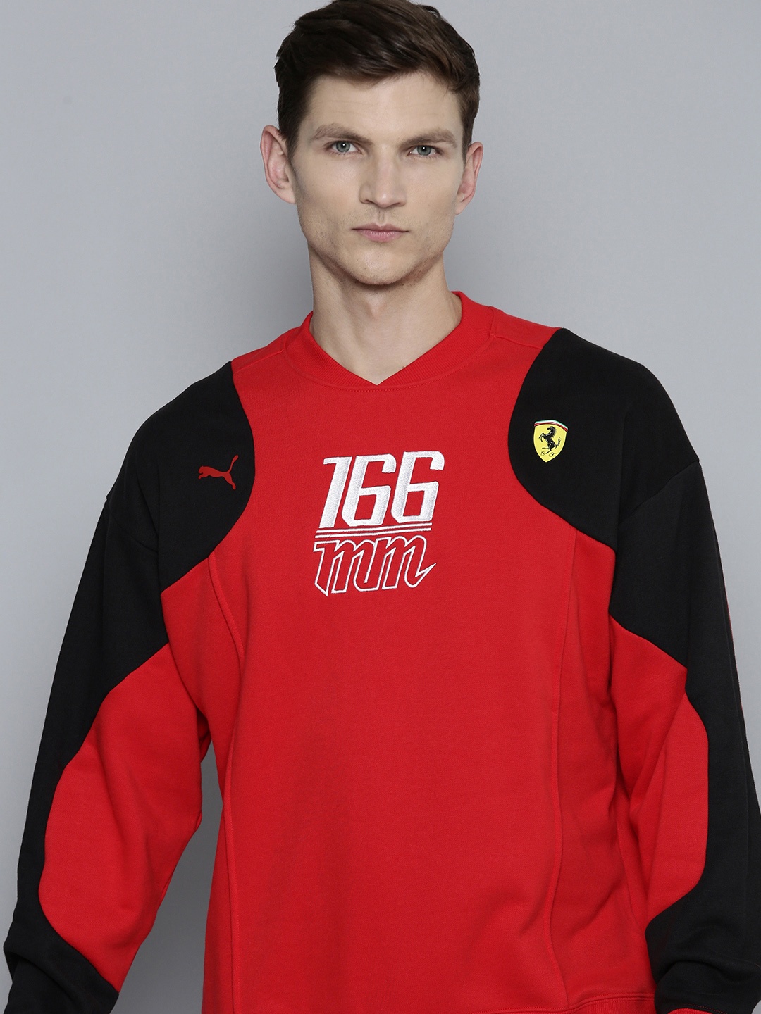 

PUMA Motorsport Colourblocked Ferrari Race Statement Pullover Sweatshirt, Red