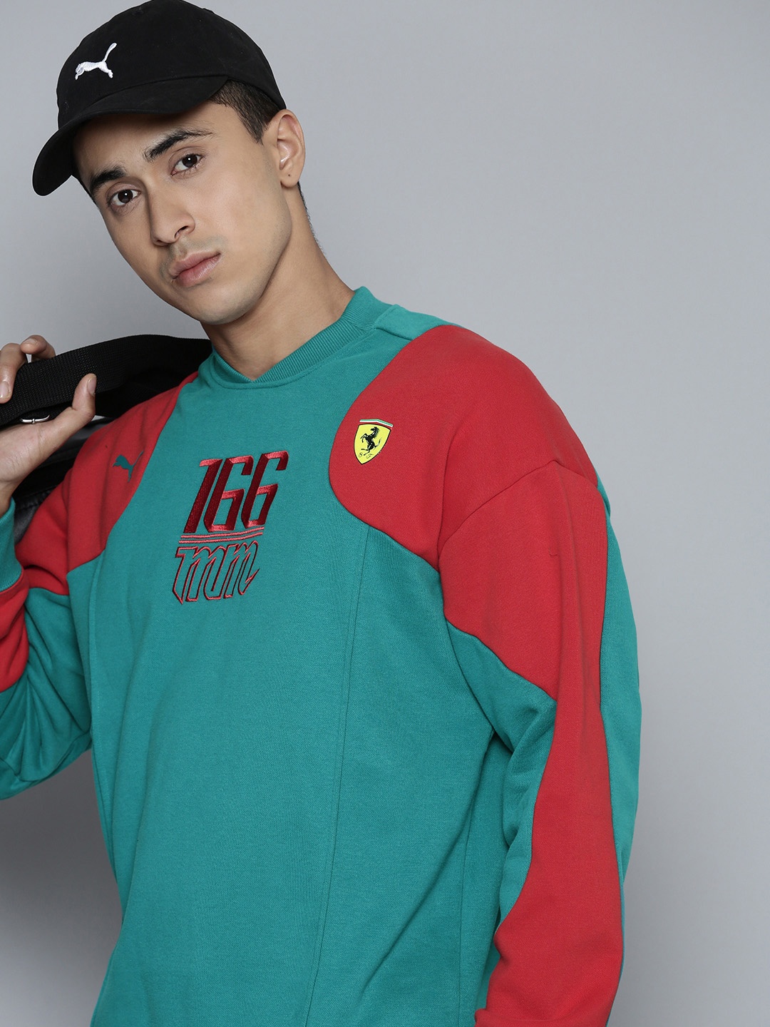 

PUMA Motorsport Ferrari Race Statement Colourblocked Sweatshirt, Teal
