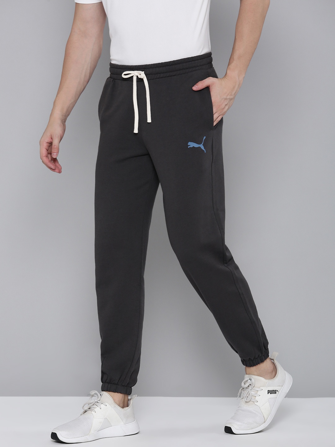 

Essential BETTER Men Pure Cotton Mid Rise Jogger, Charcoal