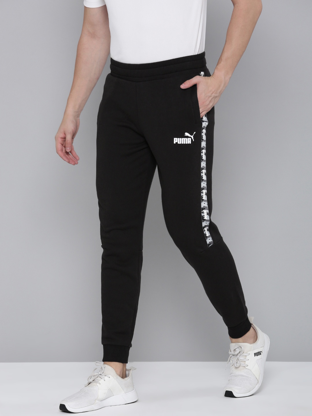 

Puma Men Essentials Tape Camo Joggers, Black