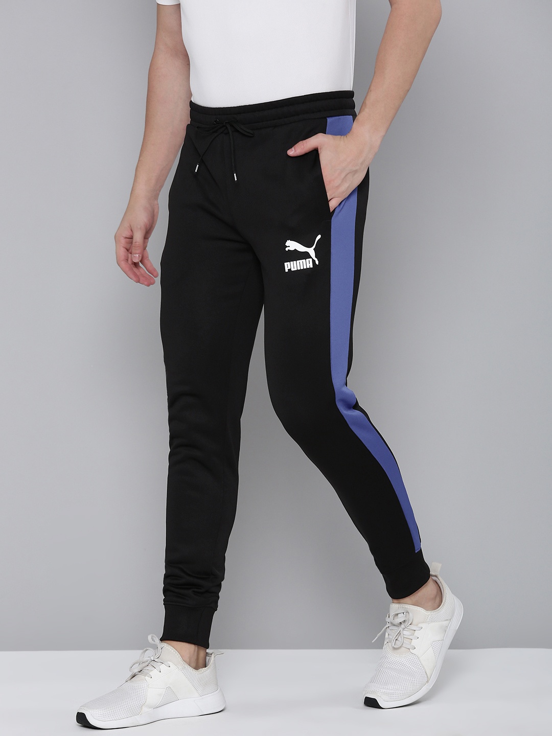 

Puma Men Slim Fit Pure Cotton T7 Iconic Sustainable Joggers, Black