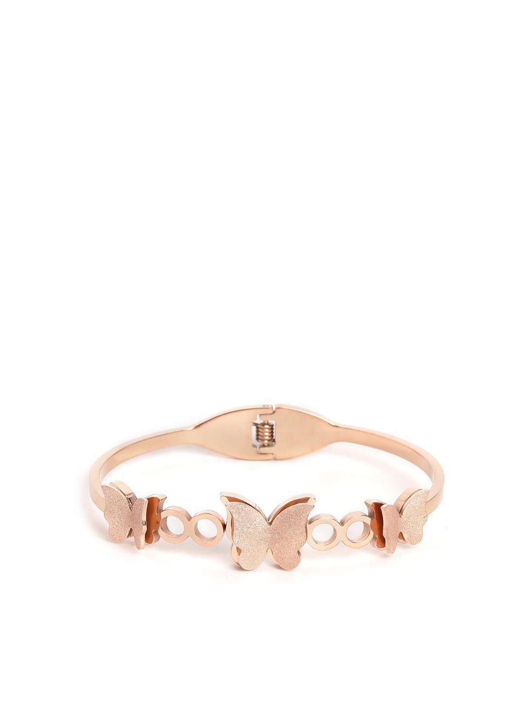 

EL REGALO Women Stainless Steel Gold-Plated Bangle-Style Bracelet