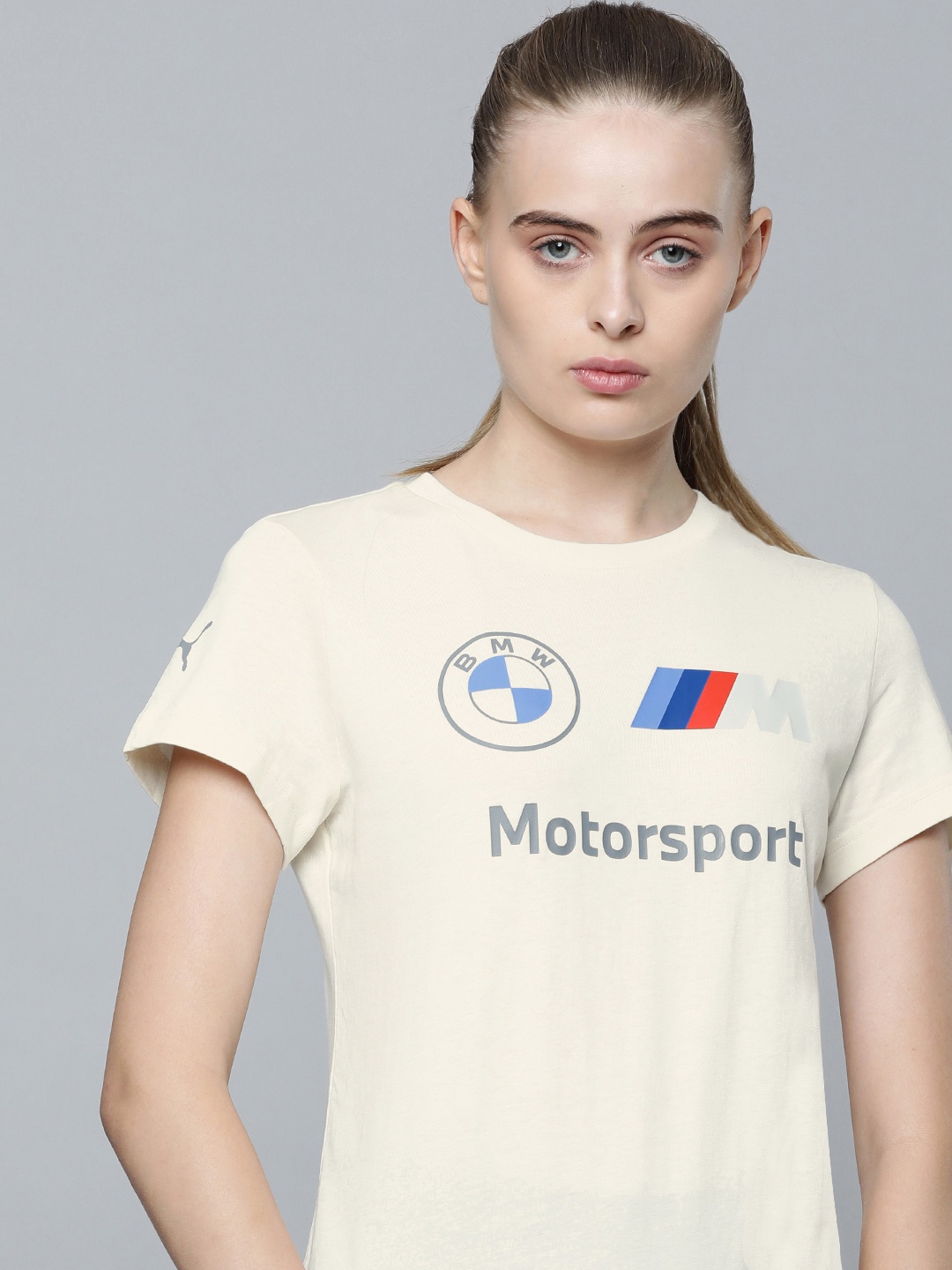 

PUMA Motorsport BMW M Essential Logo Regular Fit Pure Cotton T-Shirt, White