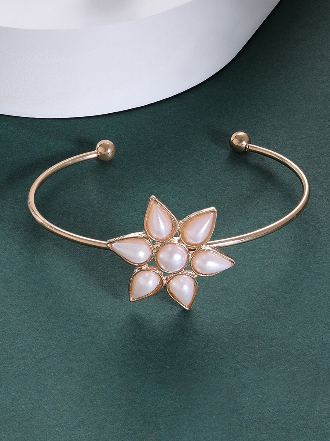 AMI Women Gold-Plated Kada Bracelet