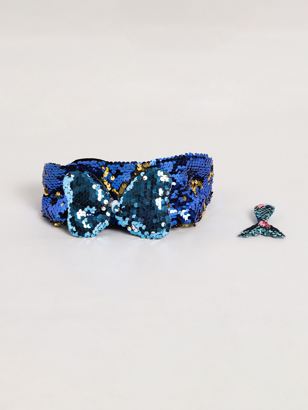 

EL REGALO Girls Set Of 2 Embellished Hair Accessory Set, Blue