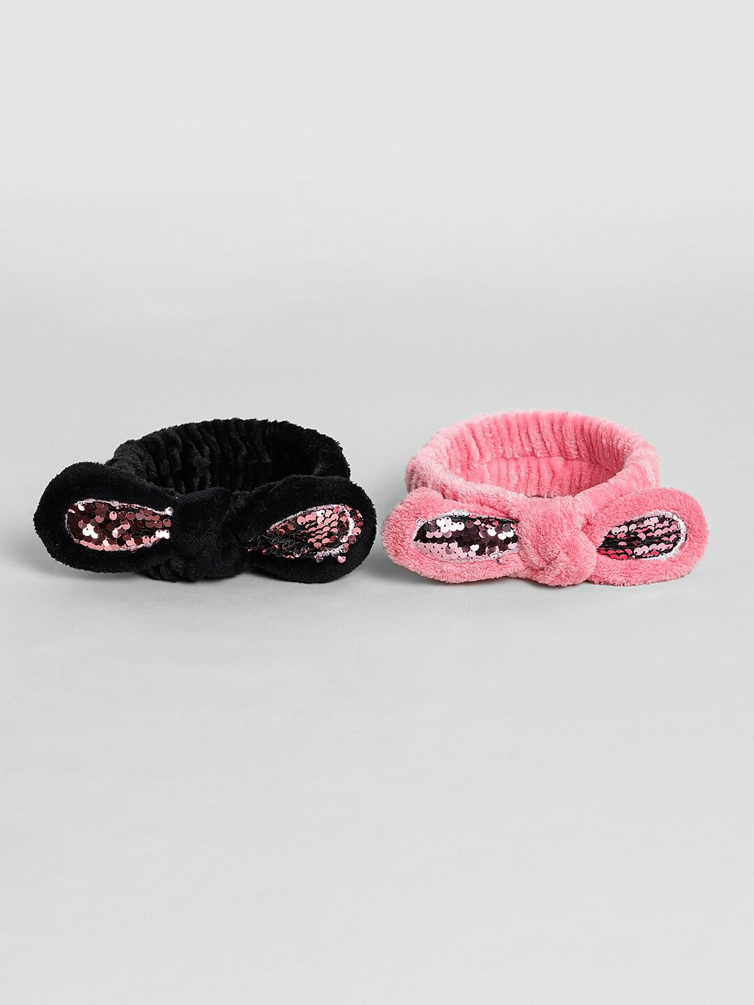 

EL REGALO Girls Set Of 2 Embellished Hairbands, Black