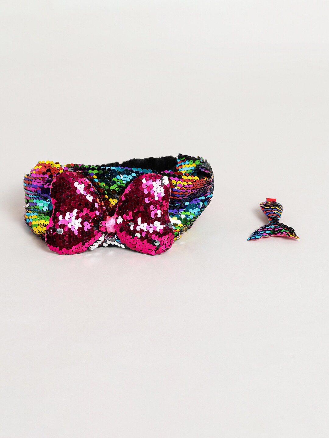 

EL REGALO Girls Set Of 2 Embellished Hair Accessory Set, Pink